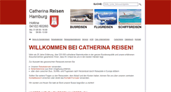 Desktop Screenshot of catherina-reisen.de